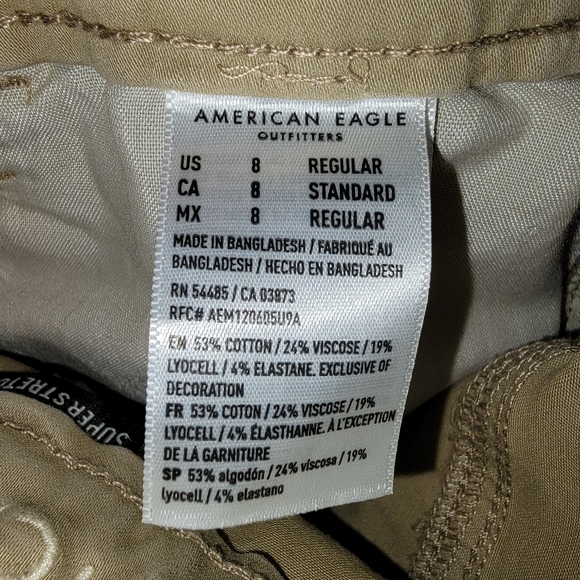 American Eagle Super-Stretch High-Rise Tan Jegging Size 8 - Picture 4 of 4